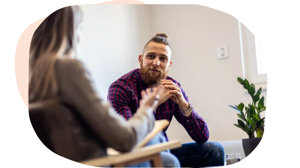 A man in a Dialectical Behavior Therapy Session