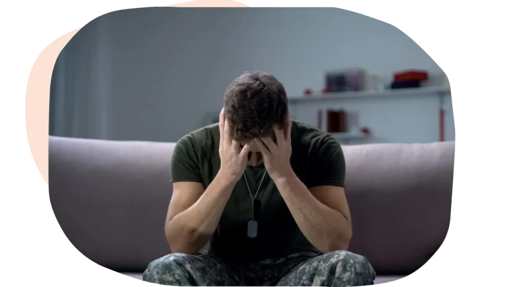 A man struggling with his PTSD and needed to get PTSD Treatment in NJ