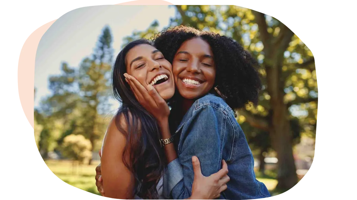 Two women smiling after receiving mental health treatment at Orion BH