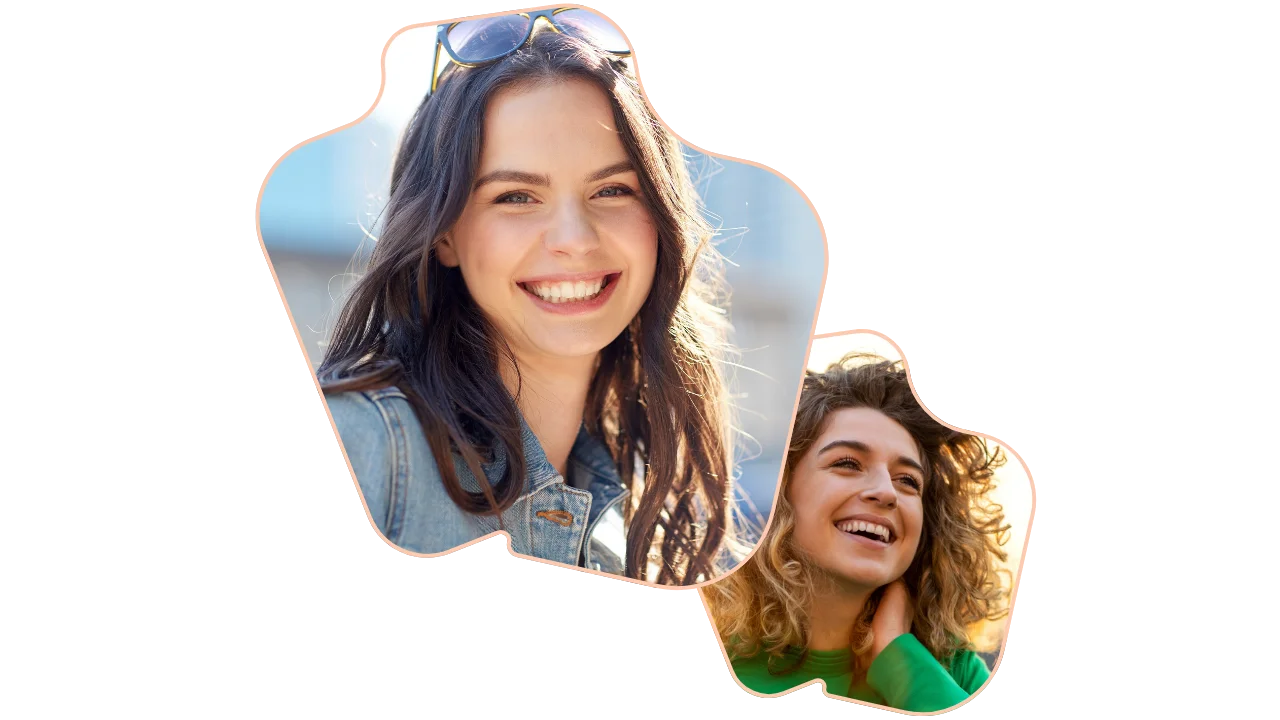 Woman happy and smiling after their mental health treatment